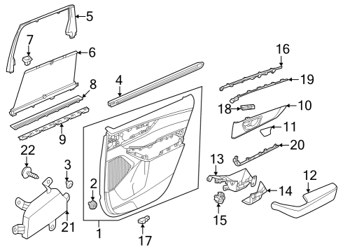 2023 Acura MDX Rear Door Diagram 2