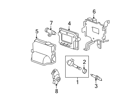 37820-RYE-A54 Genuine Acura Engine Control Module