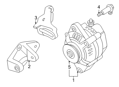 Alternator (Reman) Diagram for 06311-P75-A01RM