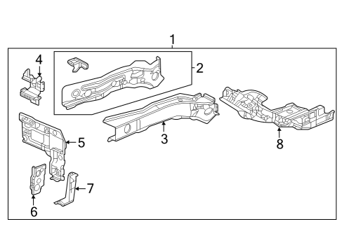 2024 Acura Integra Structural Components & Rails Diagram 1