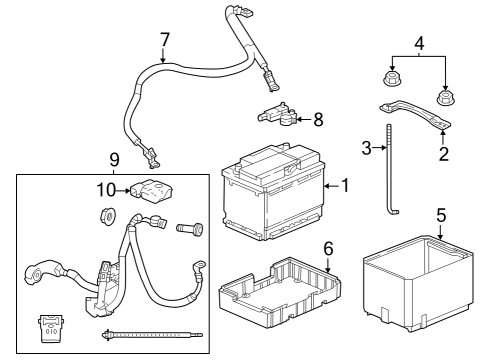 2023 Acura Integra Battery (H5Efb) Diagram for 31500-TLA-EFB100M