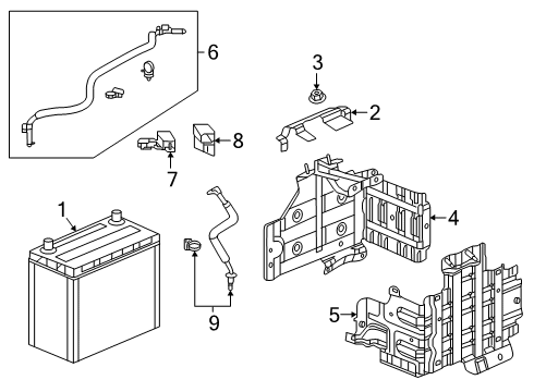 Bat, Agm (46B24L) Diagram for 31500-TXM-100M