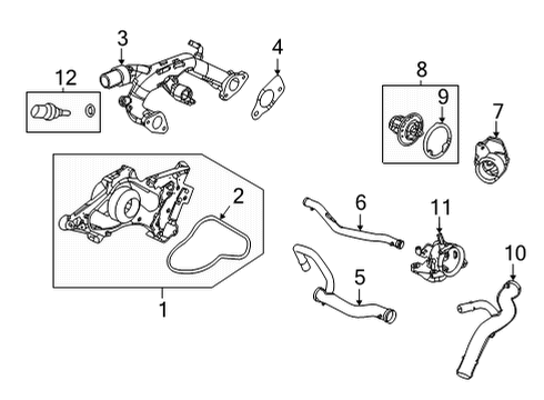 2023 Acura TLX Water Pump Diagram 2