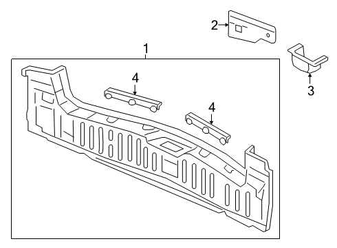 2022 Acura RDX Rear Body Diagram