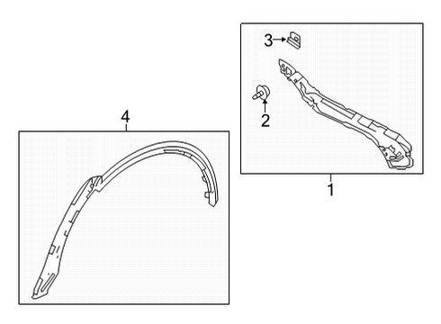 2024 Acura MDX Exterior Trim - Quarter Panel Diagram