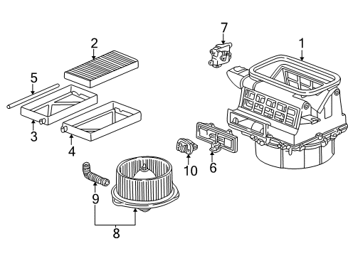 Filter Element Diagram for 80292-S5D-416