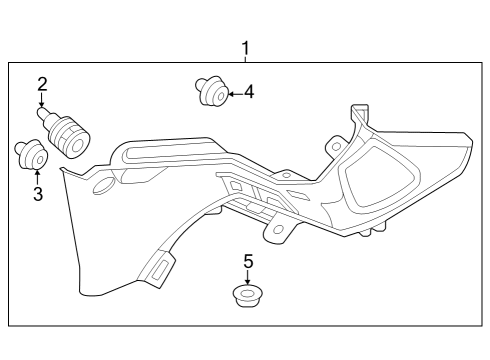 2024 Acura Integra Interior Trim - Quarter Panels Diagram