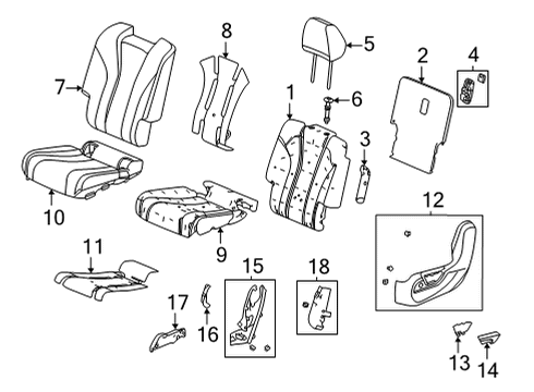 2024 Acura MDX Second Row Seats Diagram 2