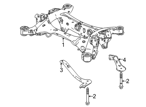 2024 Acura MDX Suspension Mounting - Rear Diagram 2