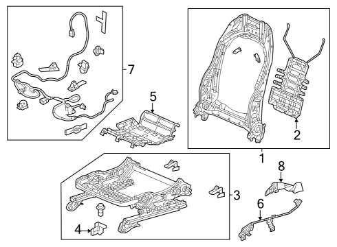 2024 Acura Integra Tracks & Components Diagram 1