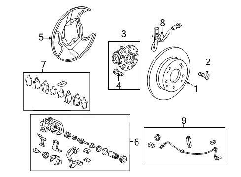 2022 Acura ILX Brake Components Diagram 2