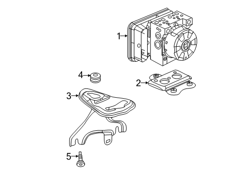 2022 Acura RDX ABS Components Diagram