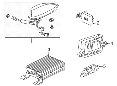 2024 Acura MDX Antenna & Radio Diagram