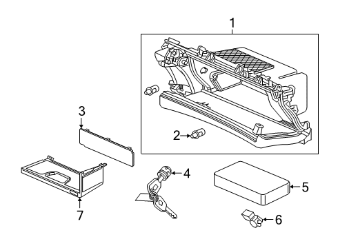 2022 Acura RDX Glove Box Diagram