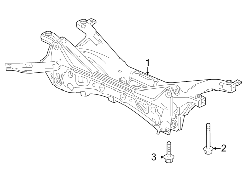 2023 Acura Integra Suspension Mounting - Rear Diagram