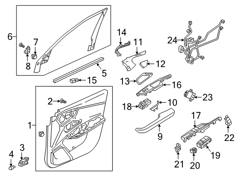 2022 Acura RDX Base Right, Front Nh900L Diagram for 83501-TJB-A41ZA
