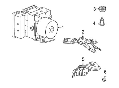 2022 Acura TLX ABS Components Diagram