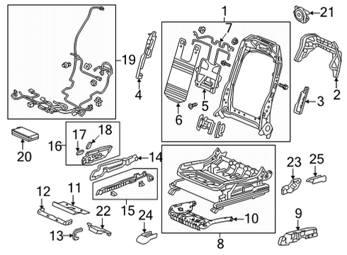2023 Acura TLX Tracks & Components Diagram 2