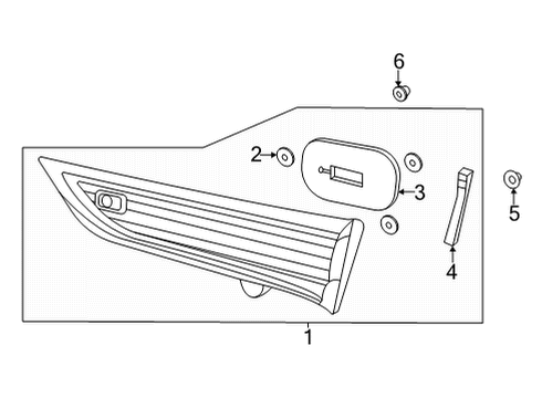 2023 Acura TLX Backup Lamps Diagram