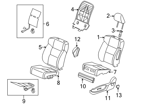Heater Complete Left Front Diagram for 81534-TL0-G61