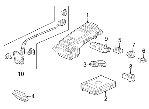 2023 Acura Integra Switches Diagram 1