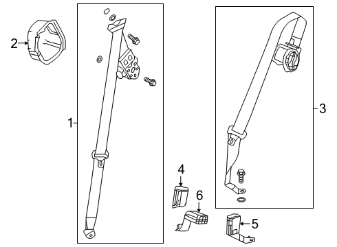2022 Acura RDX Seat Belt Diagram 2