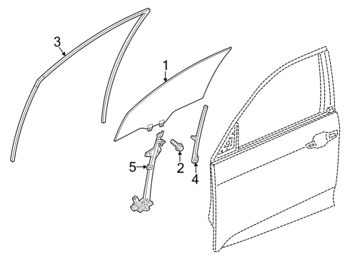 2023 Acura Integra Front Door Diagram 1