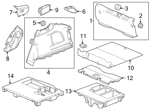 2024 Acura Integra Interior Trim - Rear Body Diagram