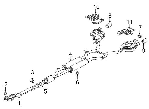 2022 Acura RDX Exhaust Components Diagram