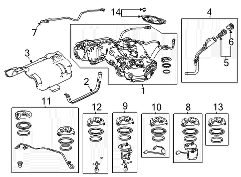2022 Acura TLX Fuel Supply Diagram
