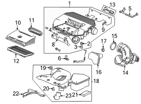 2023 Acura MDX Air Intake Diagram 2