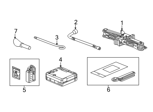 2022 Acura RDX Jack & Components Diagram