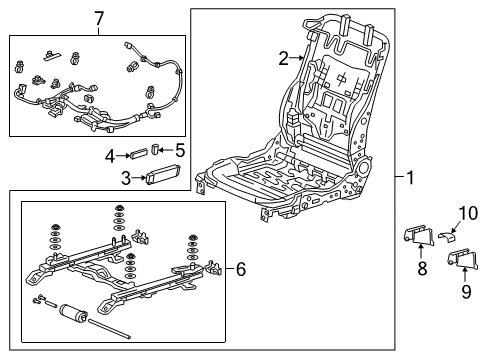 2022 Acura ILX Tracks & Components Diagram 2