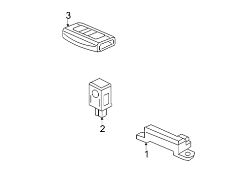 2024 Acura MDX Keyless Entry Components Diagram