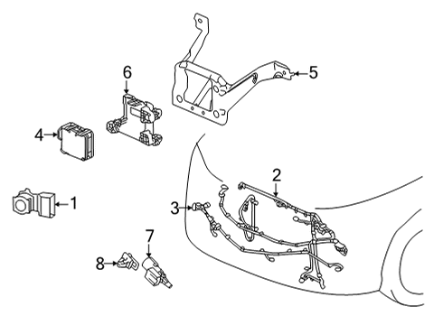 2023 Acura MDX Automatic Temperature Controls Diagram 1