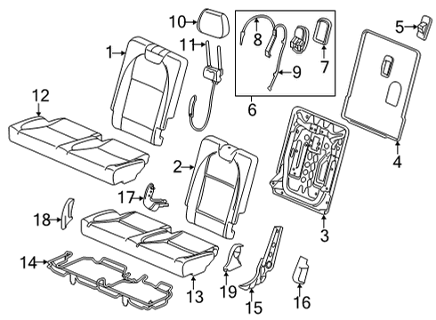 2024 Acura MDX Third Row Seats Diagram