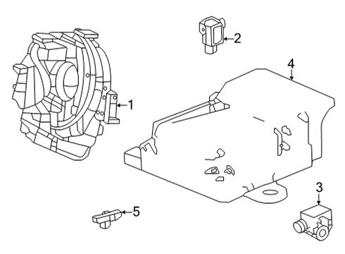 2022 Acura TLX Air Bag Components Diagram 2