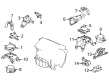 Diagram for Acura TLX Transfer Case Mount - 50650-TGZ-A01