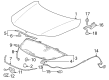 Diagram for Acura Hood Hinge - 60120-T20-A00ZZ