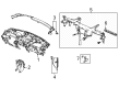 Diagram for Acura MDX Instrument Panel - 77100-TYB-A01