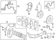 Diagram for Acura Integra Brake Pad Set - 45022-T60-A01