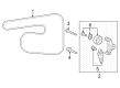 Diagram for Acura Integra Drive Belt - 31110-5AG-Z01