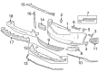 Diagram for Acura MDX License Plate - 71180-TYB-A00