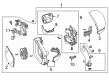 Diagram for Acura TLX Mirror Cover - 76202-TGV-A01ZA