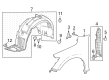 Diagram for 2023 Acura Integra Fender - 60210-3S5-A00ZZ