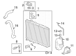 Diagram for Acura Integra Radiator - 19010-64A-A01