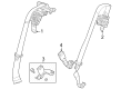 Diagram for Acura Integra Seat Belt - 04828-3S5-A00ZA