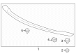 Diagram for Acura Integra Spoiler - 74900-3S5-A01ZA
