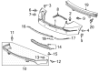 Diagram for 2024 Acura MDX Bumper - 71510-TYB-A00