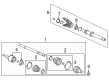 Diagram for Acura TLX Axle Shaft - 44306-TGZ-A01